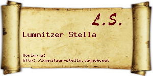 Lumnitzer Stella névjegykártya